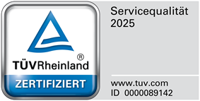 Autodienst Schmid ist von TÜV Rheinland zertifiziert Bild mit Zertifikat von TÜV-Rheinland